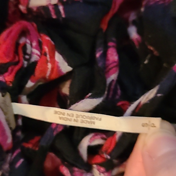 Free People | 100 Degrees Red & Black Boho Tie Dress - Picture 6 of 12